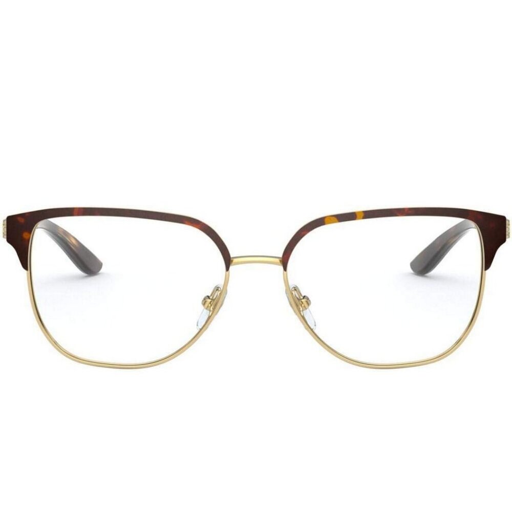 Tory Burch Women's Eyeglasses TY1066-3290(52) Shiny Gold/dark Tortoise 52-15-140 - Picture 1 of 2